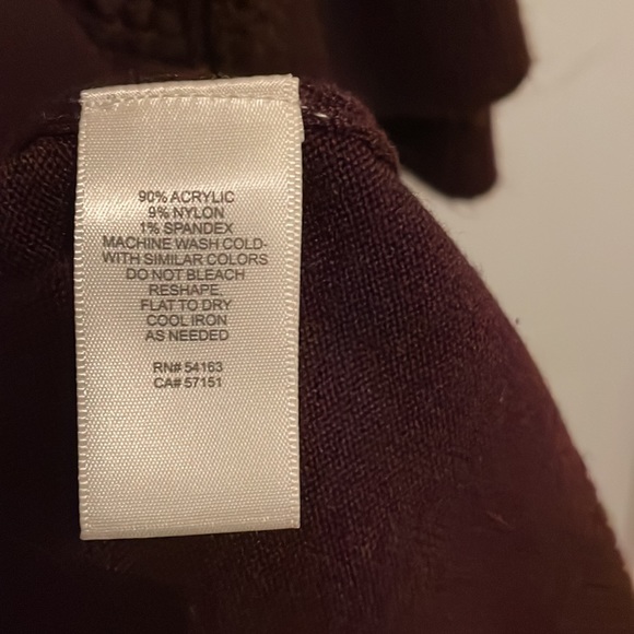 Burgundy Eliza J Knit Bell Sleeve Sweater Dress - Picture 7 of 7